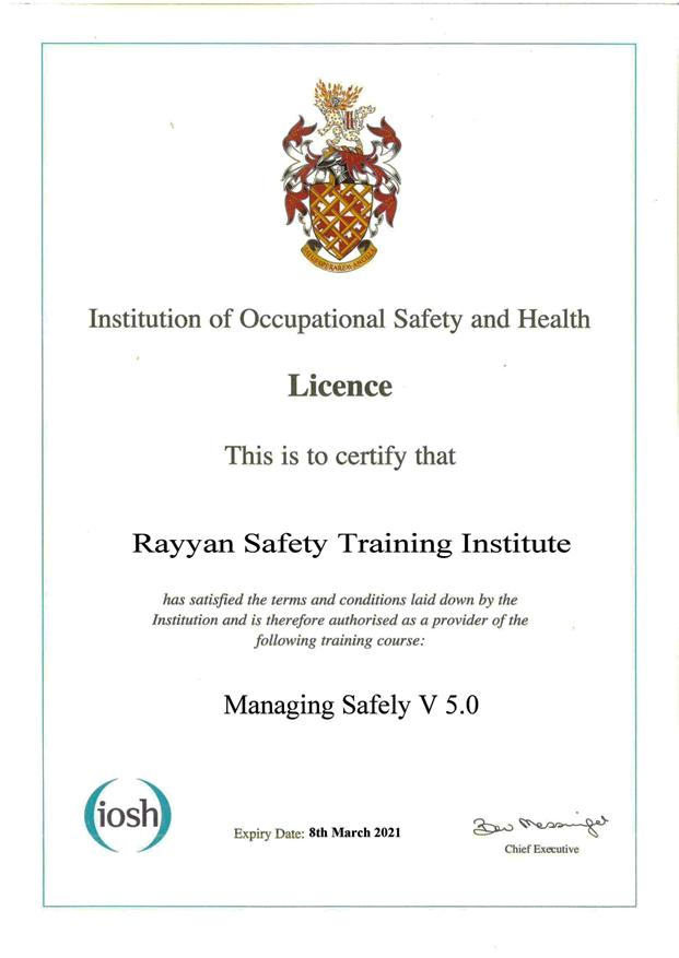 Gallery - Rayyan Safety Training Institute(Approved IOSH Training Provide)